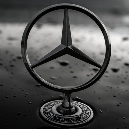 logo etoile mercedes capot noir