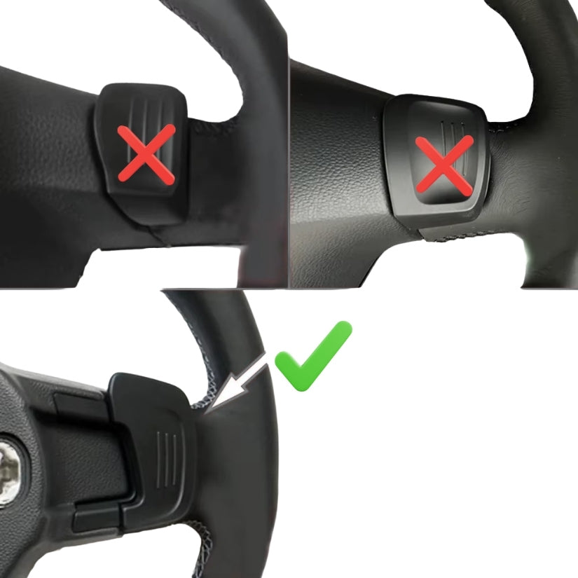 Schaltwippen aus Kohlefaser für das Lenkrad des VW Golf 7 / GTI / R 