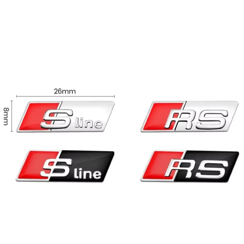 S-line / RS logo Steering wheel sticker