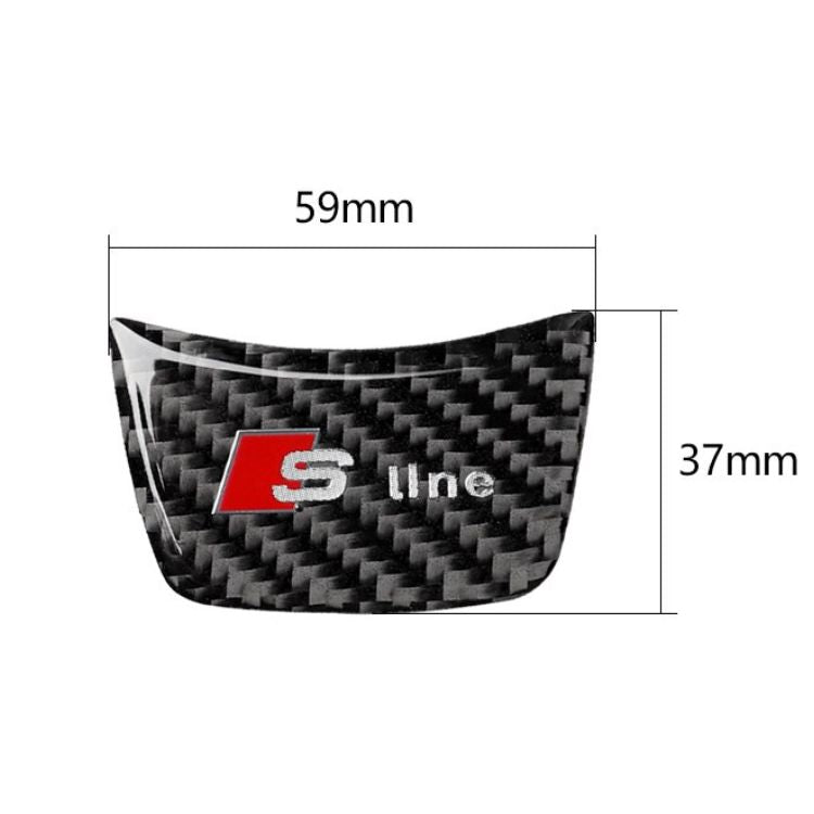 Audi Carbon Fiber Steering Wheel Sticker