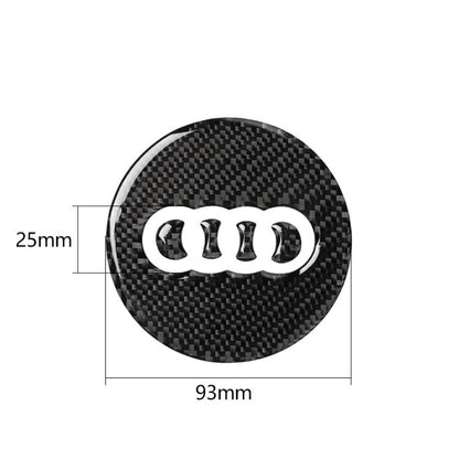 Audi 3D Round Carbon Steering Wheel Sticker