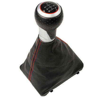 Audi A4 / A5 / Q5 Schaltknauf aus Leder mit Schaltmanschette