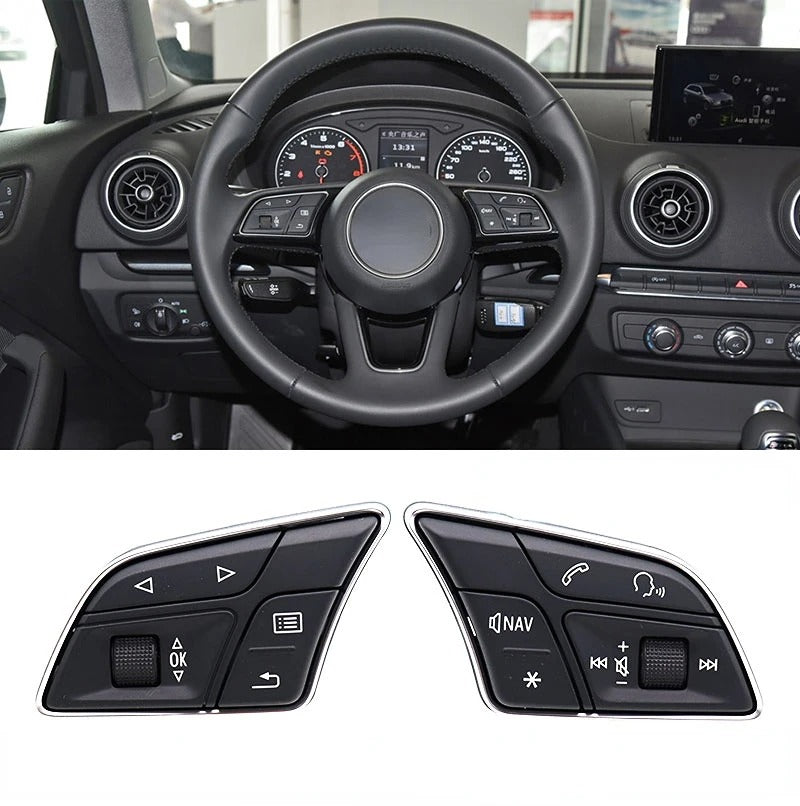 Audi steering wheel control buttons