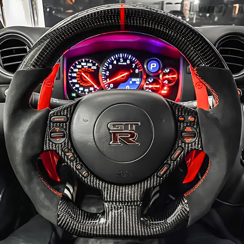 Volant Nissan GTR R35 Carbone
