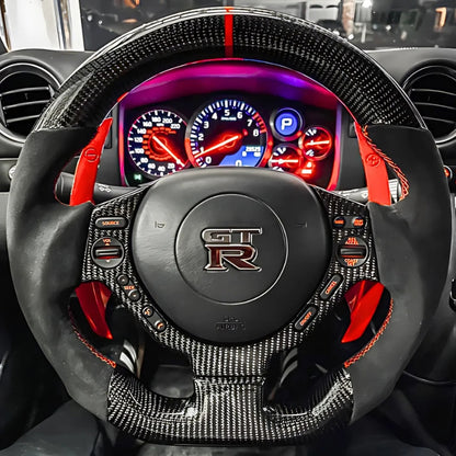 Volant Nissan GTR R35 Carbone