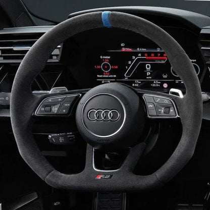 volant audi rs3 bleu