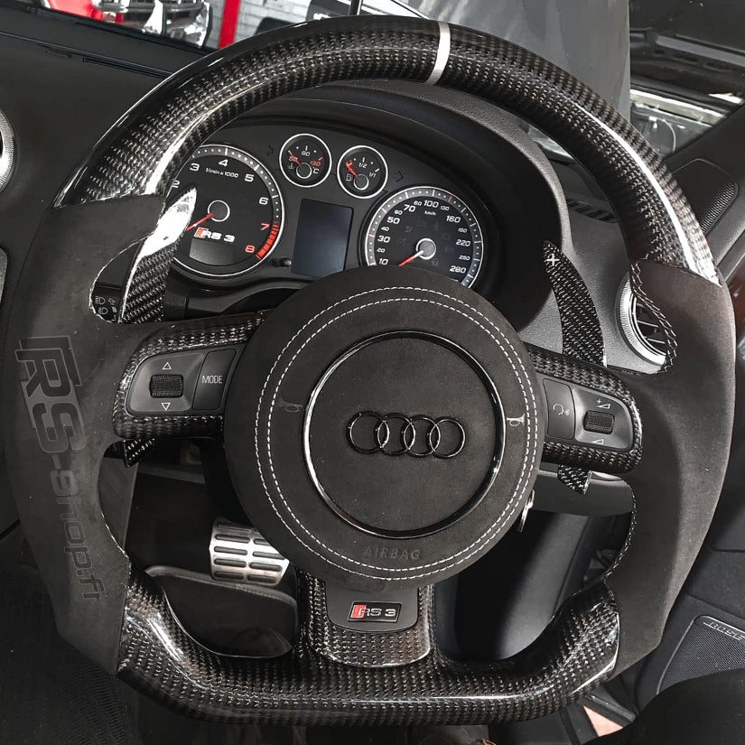Volant Audi R8 I / TT Mk2 / 8P Carbone