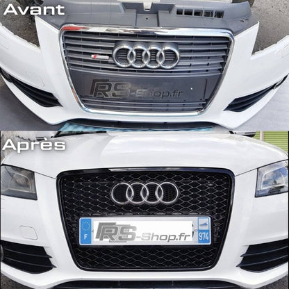 Black RS3 Grille for A3 / S3 8P