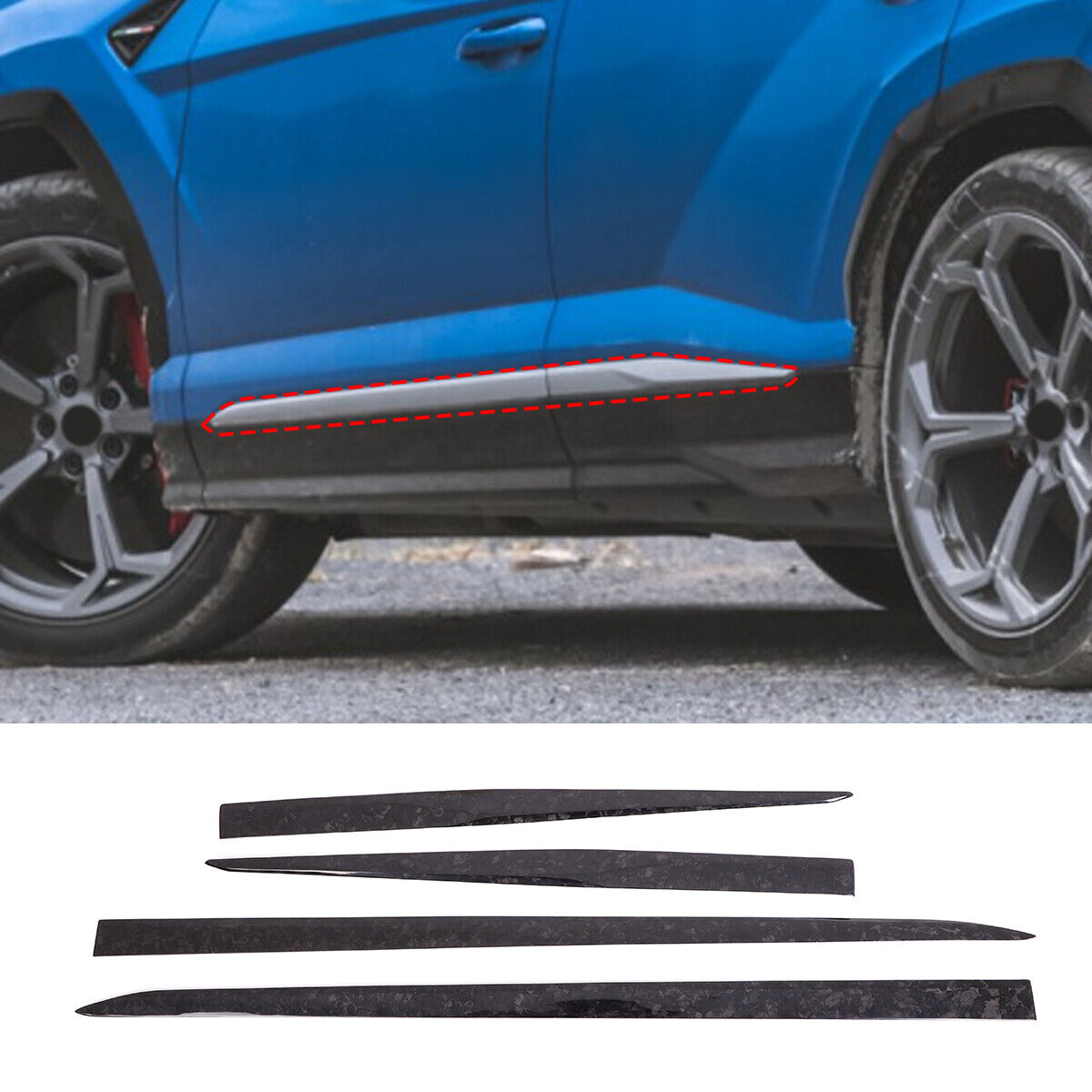 Forged Carbon Interior Insert for Lamborghini Urus 