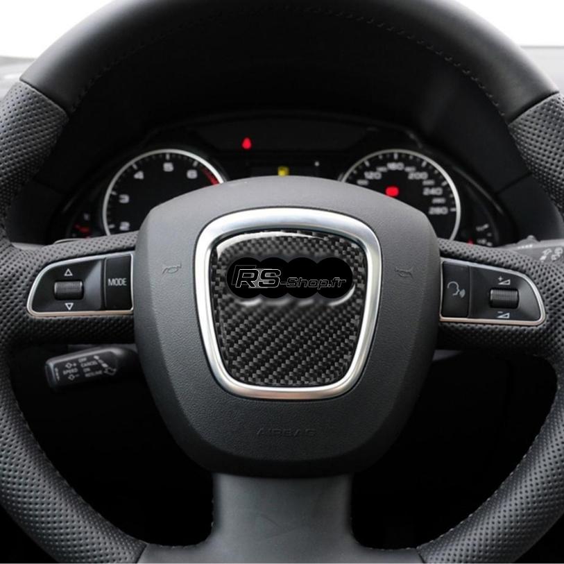 Audi B7 3D Carbon Steering Wheel Sticker